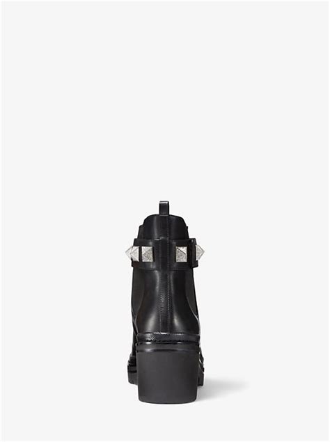 Michael Kors Glenn Crystal Studded Leather Boot 